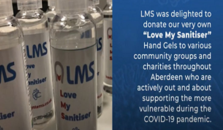 LMS donates hand sanitiser to local community groups