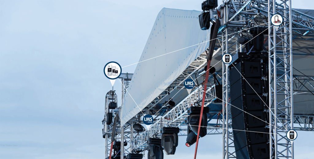 Load Monitoring equipment for stage rigging